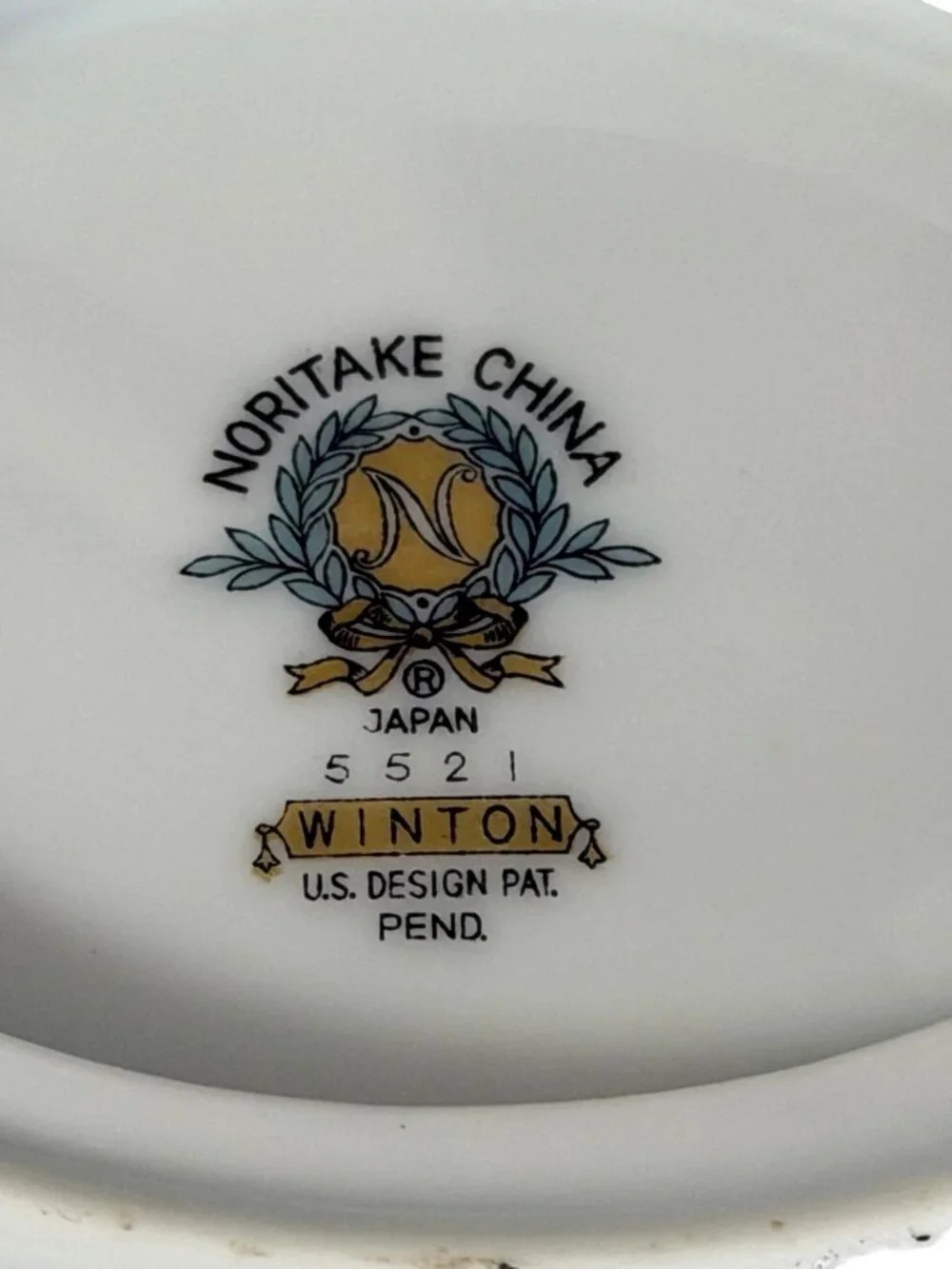 Vintage Noritake Winton 5521 Gravy Boat Underplate Gold Floral Japan Serving Set